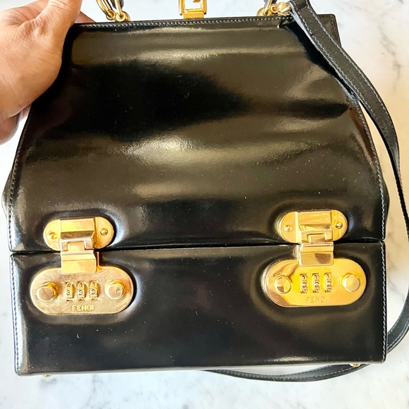 Vintage Fendi Train Case Top Handle Bag - Picture 4 of 16